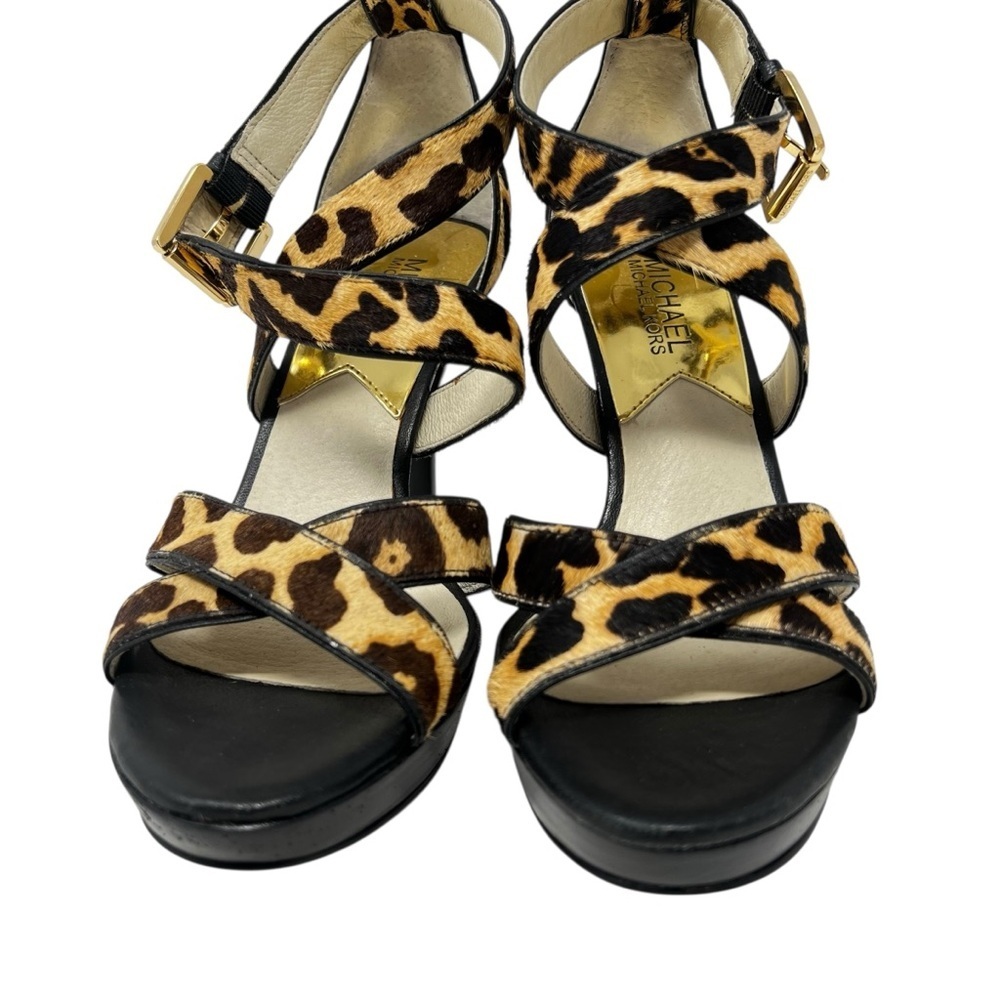 Michael Kors Animal Print Strappy Heels - Picture 4 of 10